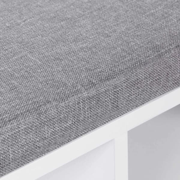Rootz Skobænk - Skostativ - Skobeslag - Pladsbesparende - 10 rum - Alsidigt design - 104 cm x 30 cm x 48 cm
