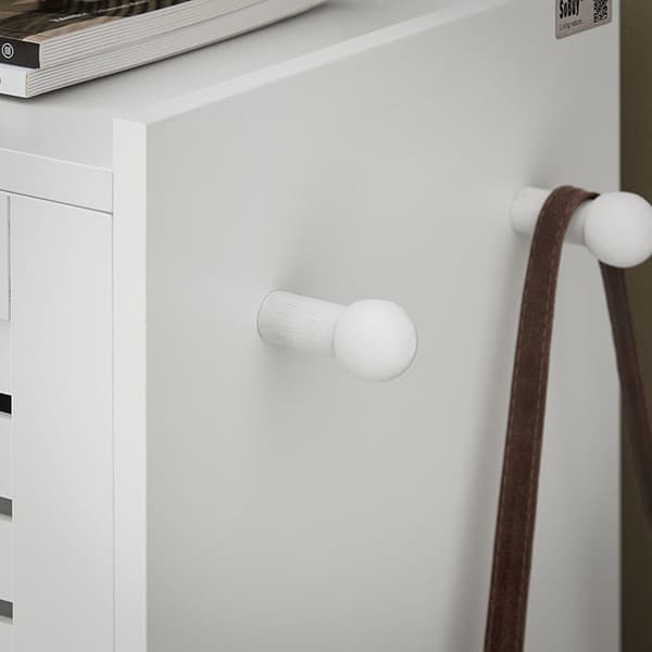 Rootz Skoskab med 6 klapper - Skovipper - Skokommode - Alsidig opbevaring - Pladsbesparende design - Nem montering - Hvid - 115 cm x 112 cm x 30 cm