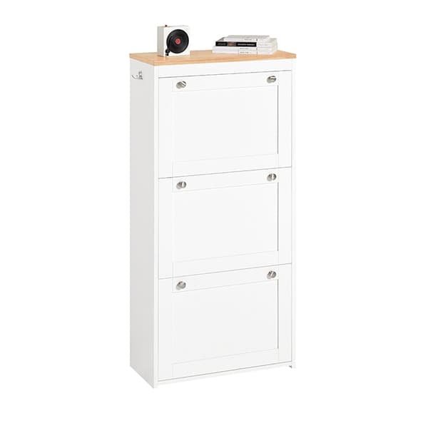 Rootz Moderne skoskab - Skoopbevaring - Skoopbevaring - Pladsbesparende design - Kan monteres på væg - Robust konstruktion - 59 cm x 116 cm x 26 cm