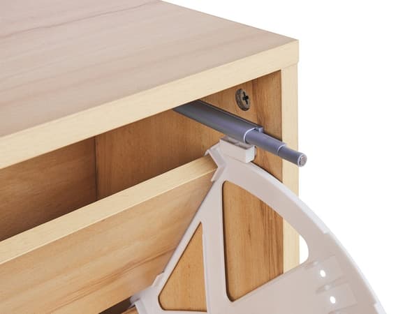 Skoopbevaringsskab Lyst træ Spånplade Ben i gummitræ 2 rum Moderne design Entre Gang