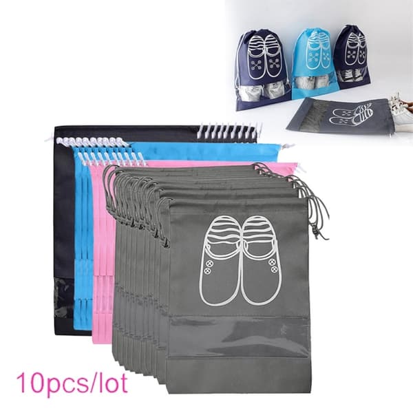 10stk Skooppbevaringspose Garderobesko Skolomme - L/32* 44cm