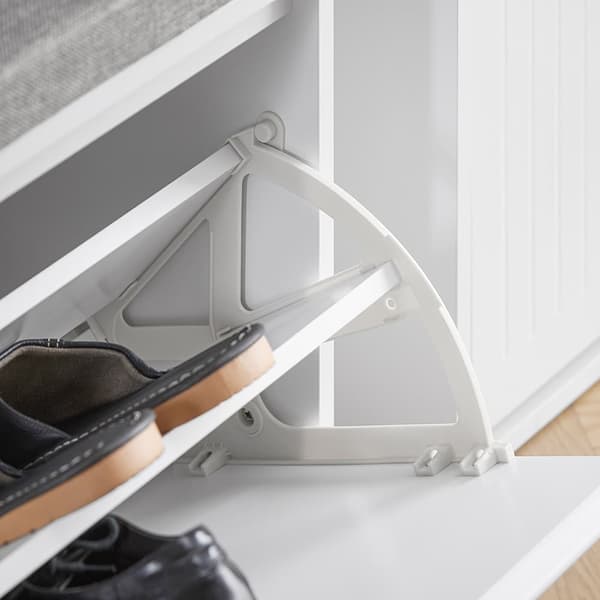 SoBuy Skobänk med dyna Bänk med skoförvaring FSR98-XL-W