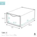 Miniatyrbillede 4 af 5: Stackable shoe box Max Home Hvid 6 enheder polypropylen ABS 23 x 14,5 x 33,5 cm