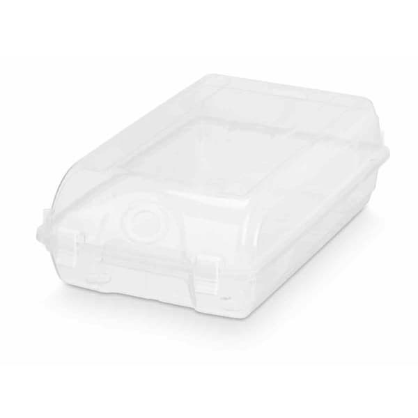 Stapelbar skokartong Transparent Plast 19 x 10,5 x 33 cm (12 antal)