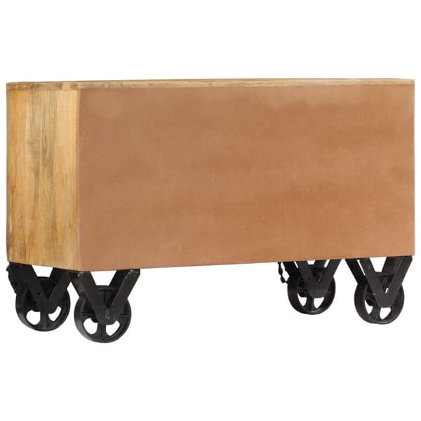 Skoskåp 86x35x55 cm massivt mangoträ