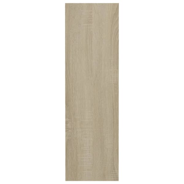 væghængt skoskab 80x18x60 cm konstrueret træ sonoma-eg