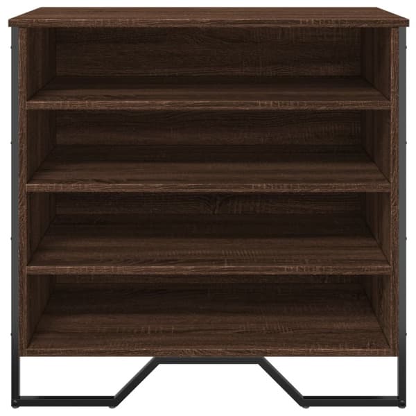 skoreol 80x38x78 cm konstrueret træ brun egetræsfarvet