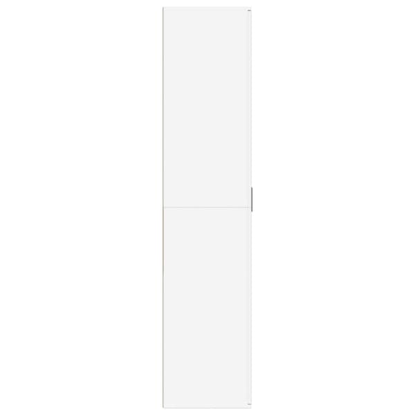 skoskab 80x39x178 cm konstrueret træ hvid