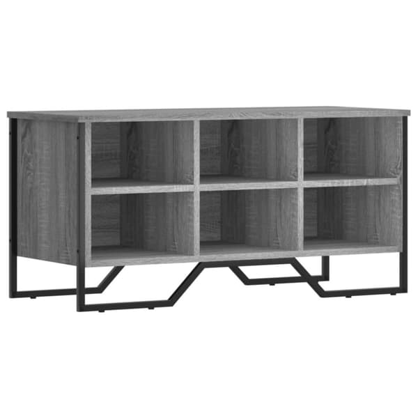 skoreol 90x38x45,5 cm konstrueret træ grå sonoma-eg