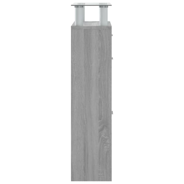 Skoskåp grå sonoma 63x24x104 cm konstruerat trä