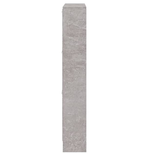 skoskab 59x17x108 cm konstrueret træ betongrå