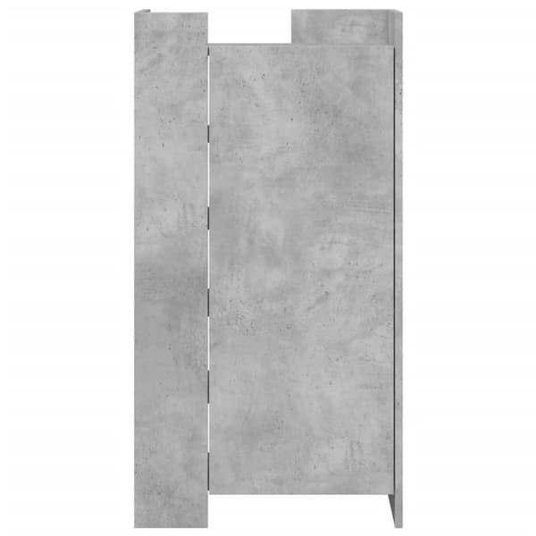skoreol 52x37,5x100 cm konstrueret træ betongrå