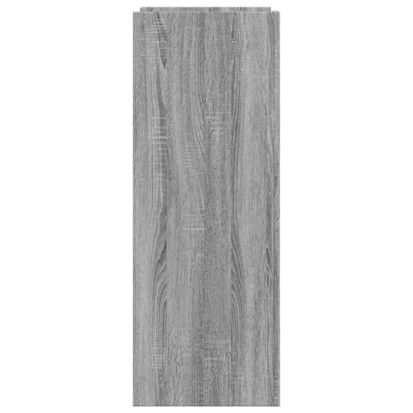 skoskab 74,5x37,5x100 cm konstrueret træ grå sonoma-eg