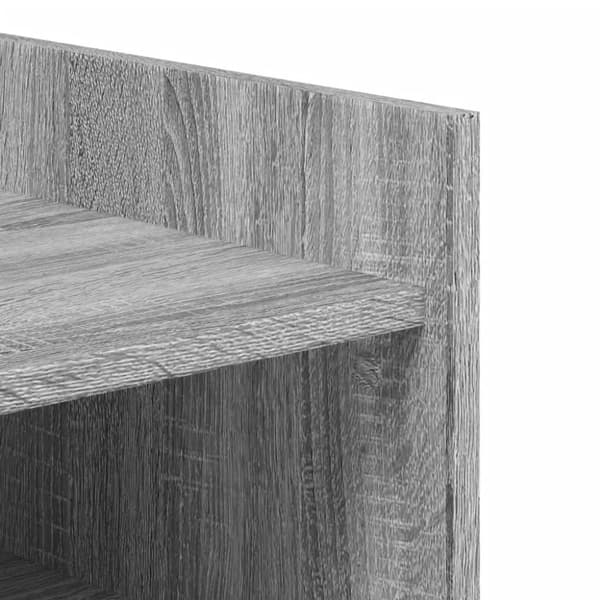 skoskab 74,5x37,5x100 cm konstrueret træ grå sonoma-eg