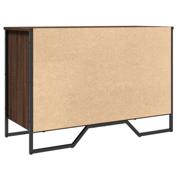Skoskåp brun ek 90x38x61,5 cm konstruerat trä