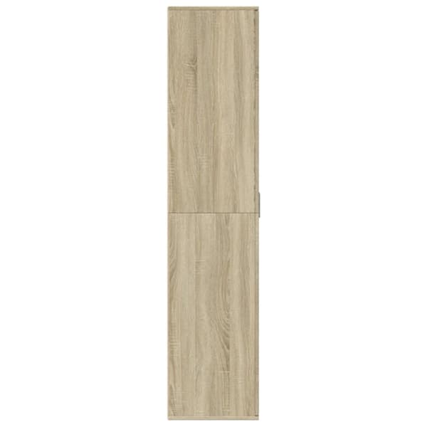 skoskab 80x39x178 cm konstrueret træ sonoma-eg