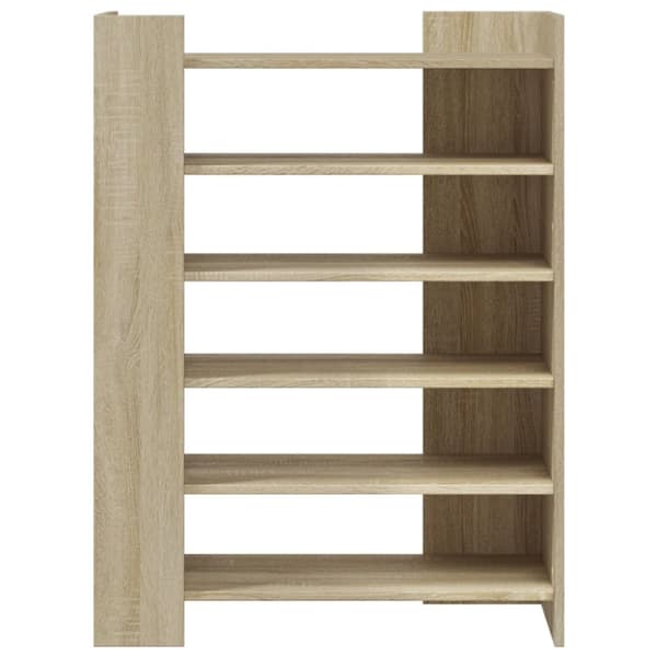 skoreol 74,5x37,5x100 cm konstrueret træ sonoma-eg