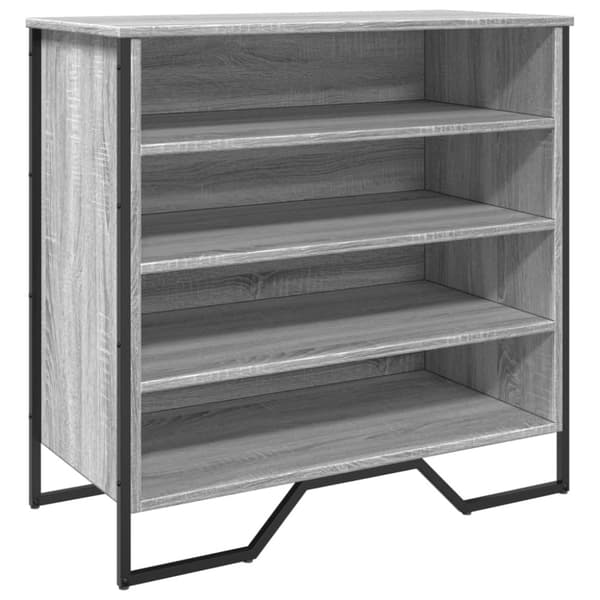 skoreol 80x38x78 cm konstrueret træ grå sonoma-eg