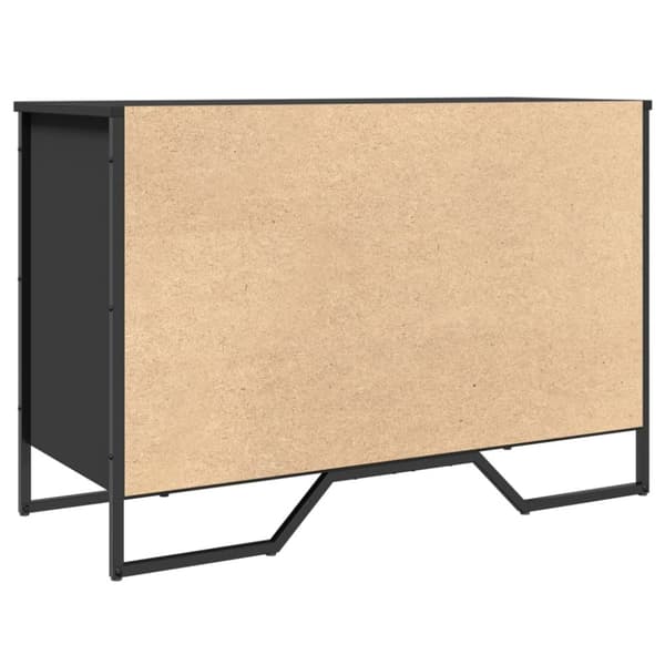 skoreol 90x38x45,5 cm konstrueret træ sort