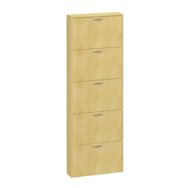 SulosXL skoskap 5 dører eik dekor.
