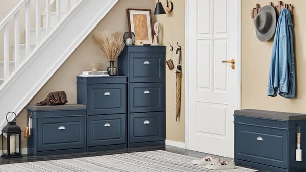 SoBuy Skoskab Skohylde Entré Skoskab med 4 rum FSR79-B