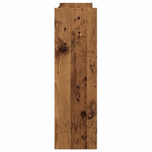 vidaXL væghængt skoreol 80x18x60 cm konstrueret træ antikt træ-look