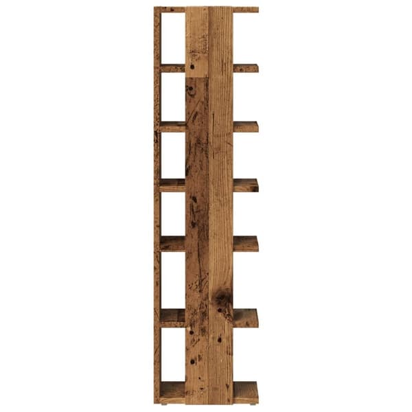 vidaXL Kenkäkaapit 2 kpl vanha puu 28x27x102 cm tekninen puu