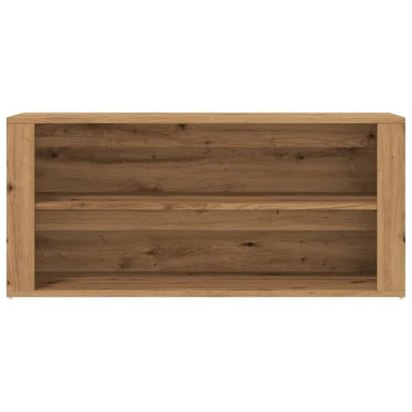 vidaXL skobænk 100x35x45 cm konstrueret træ kunsteg