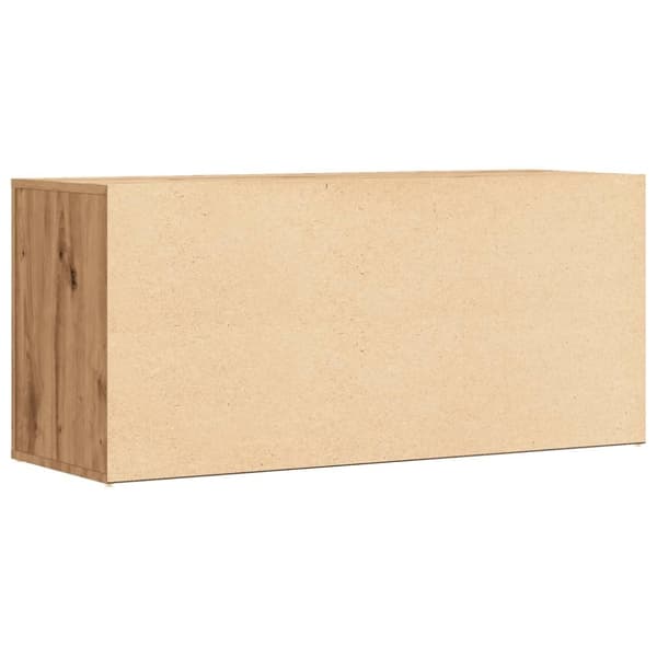 vidaXL skobænk 100x35x45 cm konstrueret træ kunsteg
