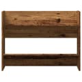 Miniatyrbilde 5 av 10: vidaXL Veggmontert skohylle gammelt tre 80x18x60 cm konstruert tre