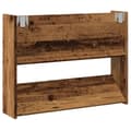 Miniatyrbilde 7 av 10: vidaXL Veggmontert skohylle gammelt tre 80x18x60 cm konstruert tre