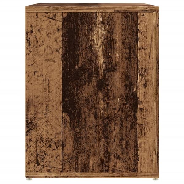 vidaXL skobænk 100x35x45 cm konstrueret træ antikt træ