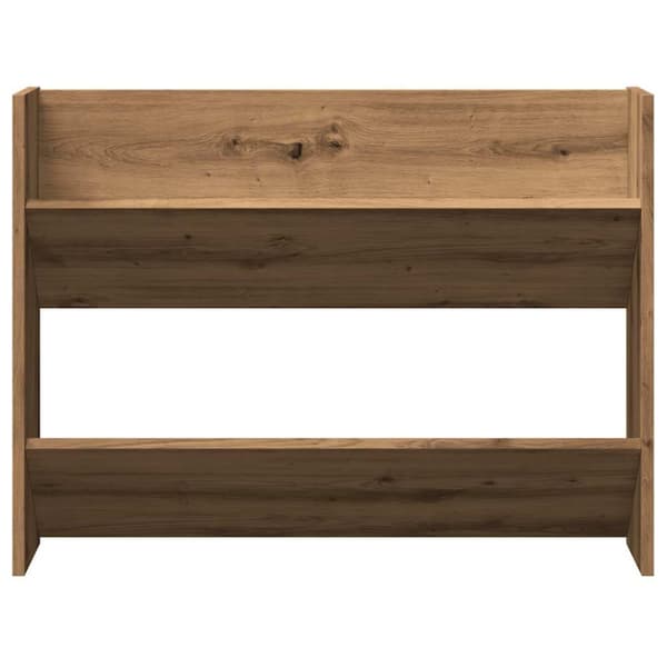 vidaXL Väggmonterat skoställ artisan ek 80x18x60 cm konstruerat trä