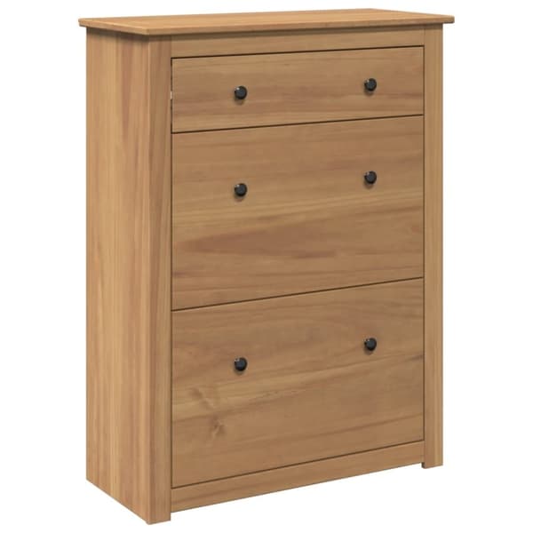 vidaXL Skoskap Panama 80x35x105 cm heltre furu