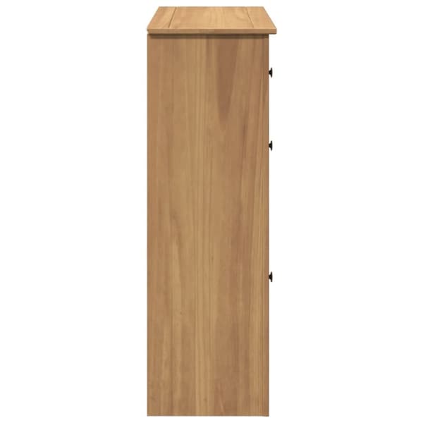 vidaXL Skoskap Panama 80x35x105 cm heltre furu