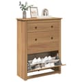 Miniatyrbilde 2 av 11: vidaXL Skoskap Panama 80x35x105 cm heltre furu