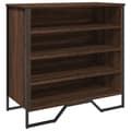 Miniatyrbilde 3 av 10: vidaXL Skohylle brun eik 80x38x78 cm konstruert tre