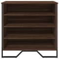 Miniatyrbilde 5 av 10: vidaXL Skohylle brun eik 80x38x78 cm konstruert tre