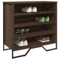 Miniatyrbilde 2 av 10: vidaXL Skohylle brun eik 80x38x78 cm konstruert tre
