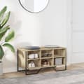 Miniatyrbilde 4 av 10: vidaXL Skohylle sonoma eik 90x38x45,5 cm konstruert tre