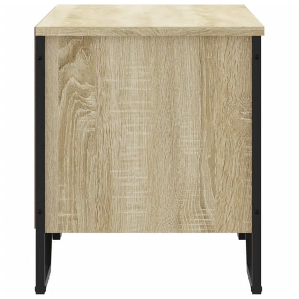 vidaXL Skohylle sonoma eik 90x38x45,5 cm konstruert tre