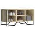 Miniatyrbilde 2 av 10: vidaXL Skohylle sonoma eik 90x38x45,5 cm konstruert tre