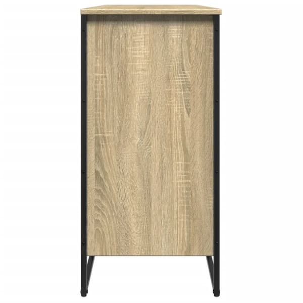 vidaXL Skohylle sonoma eik 80x38x78 cm konstruert tre