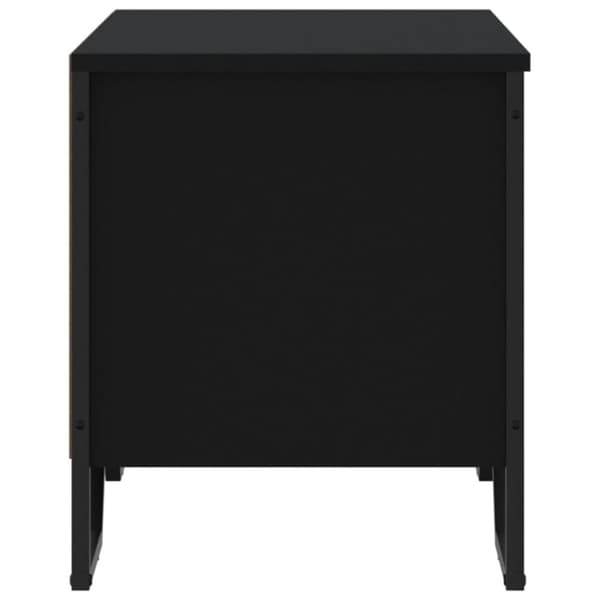 vidaXL Skoskap svart 90x38x45,5 cm konstruert tre