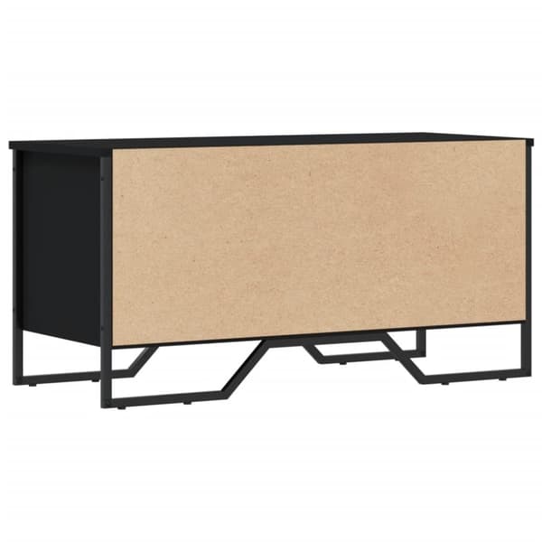 vidaXL Skoskap svart 90x38x45,5 cm konstruert tre