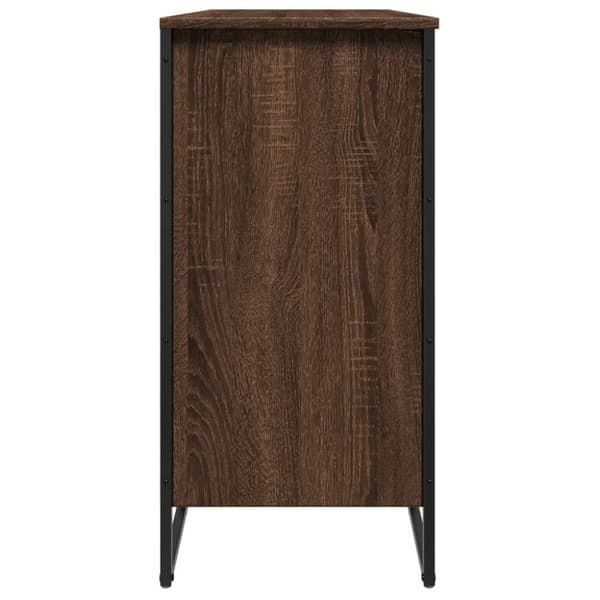 vidaXL skoreol 80x38x78 cm konstrueret træ brun egetræsfarvet