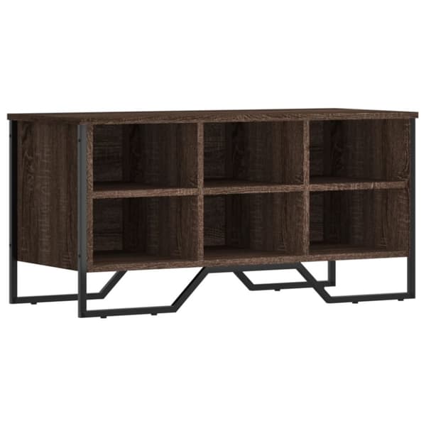 vidaXL Kenkäkaappi ruskea tammi 90x38x45,5 cm tekninen puu