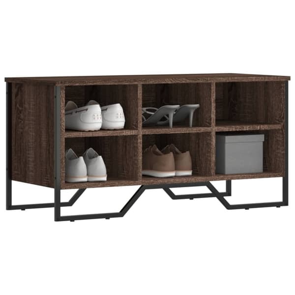 vidaXL Kenkäkaappi ruskea tammi 90x38x45,5 cm tekninen puu
