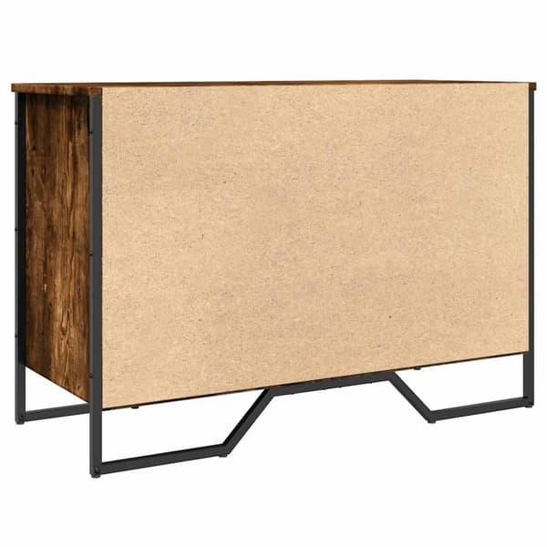 vidaXL Kenkäkaappi savutammi 90x38x61,5 cm tekninen puu