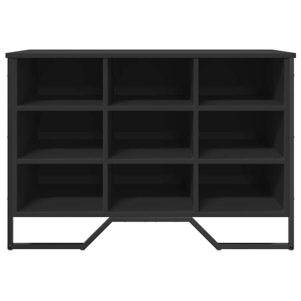 vidaXL Skoskåp svart 90x38x61,5 cm konstruerat trä